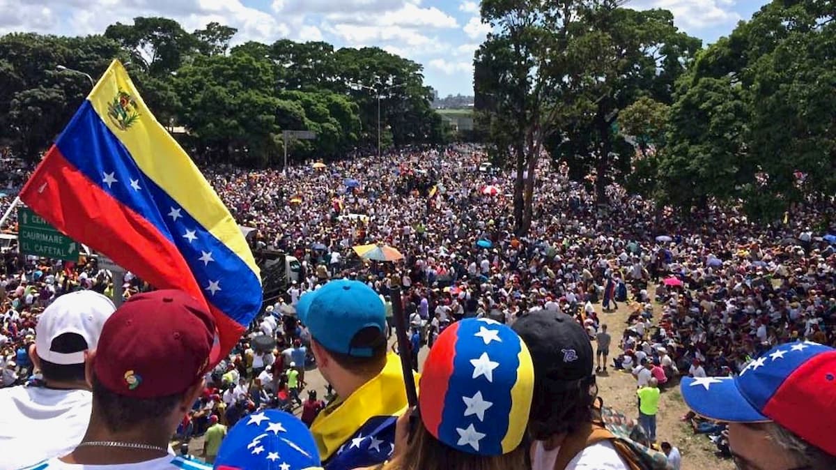 Protesty głodnych Wenezuelczyków. Fot. Internet.