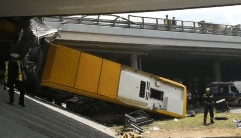 Szokujące ustalenia! Kierowca autobusu który wypadł z mostu był pod wpływem narkotyków