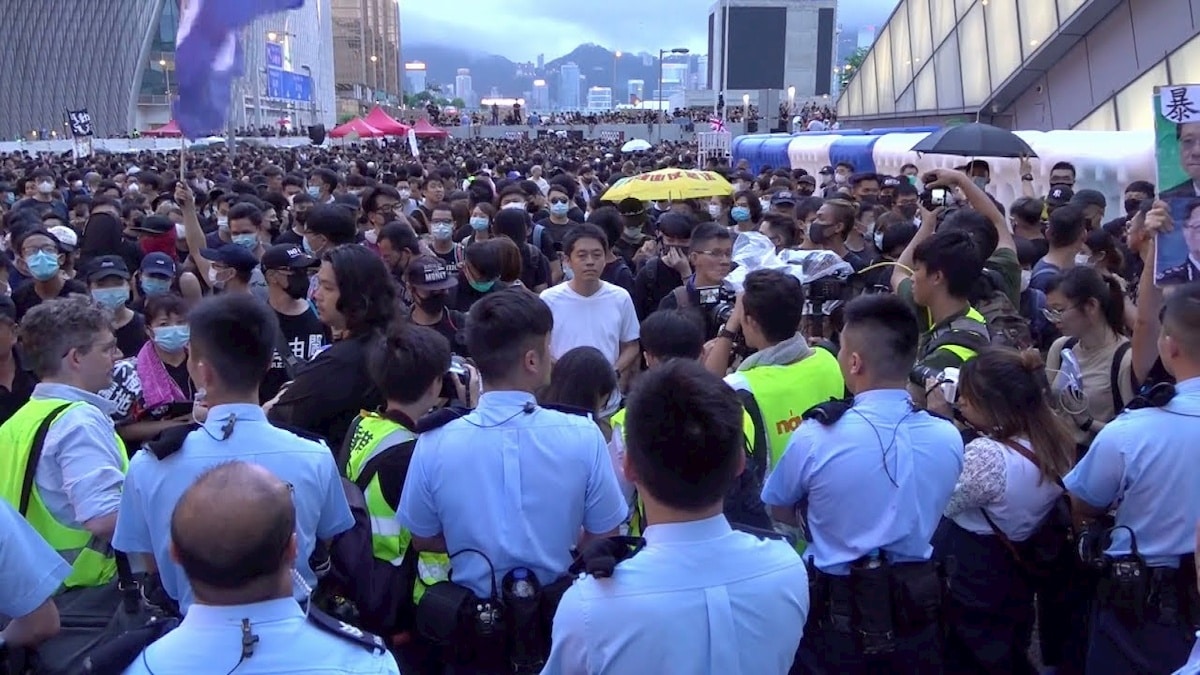 Protesty w Hongkongu. Fot. YouTube