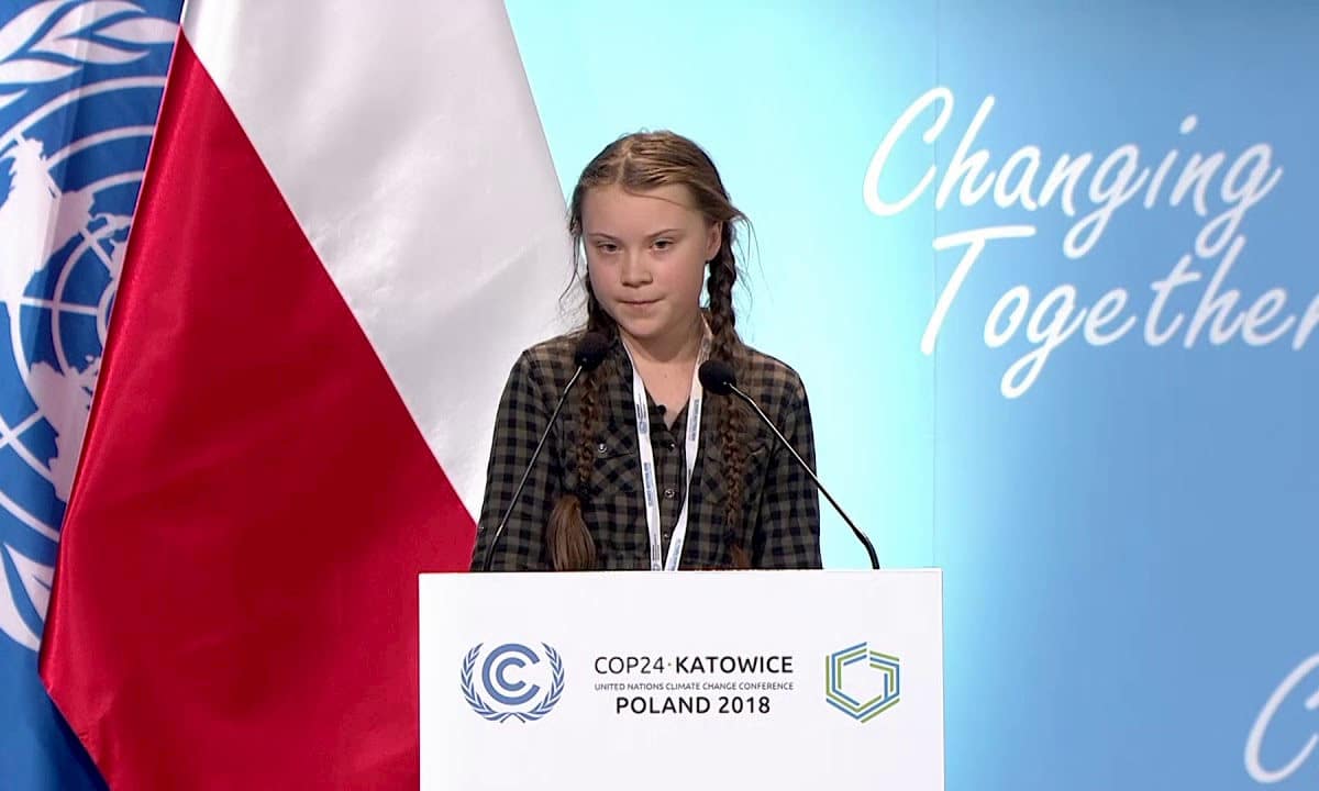 Greta Thunberg. Fot. YouTube