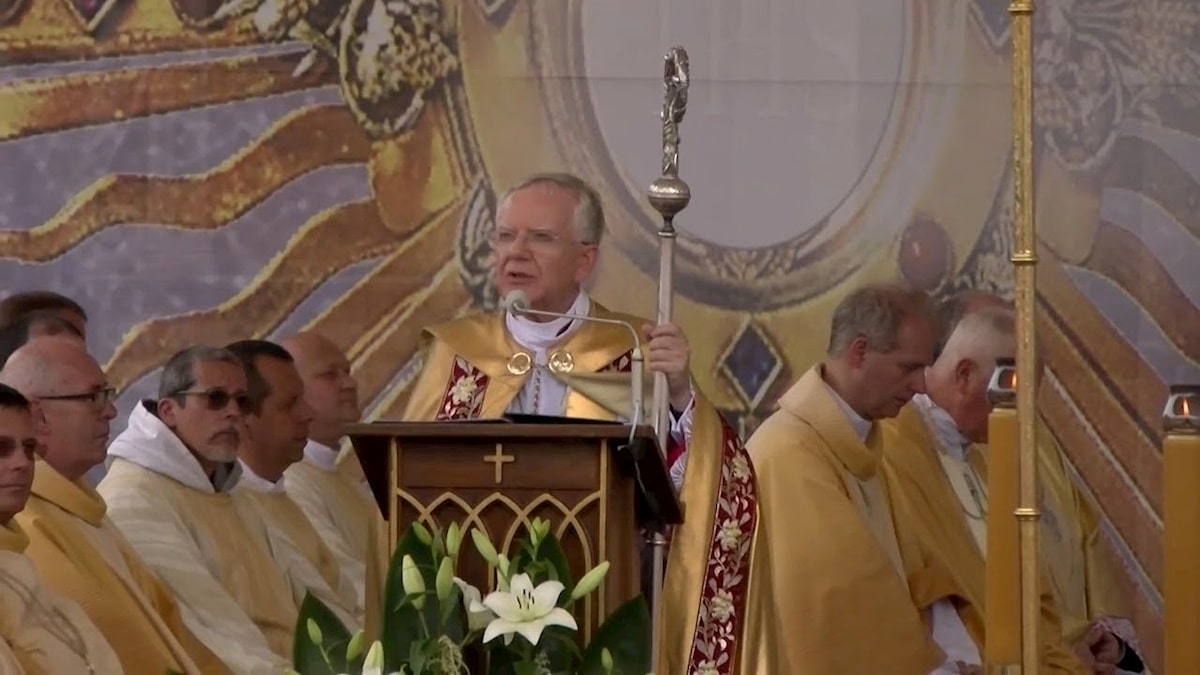 Arcybiskup Marek Jędraszewski. Fot. YouTube