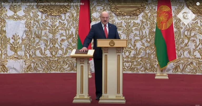 Inauguracja Łukaszenki. Fot. YouTube