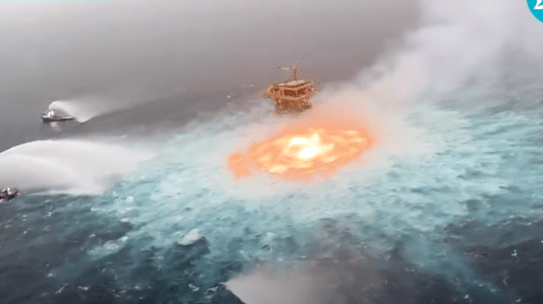 Podwodny pożar w Zatoce Meksykańskiej