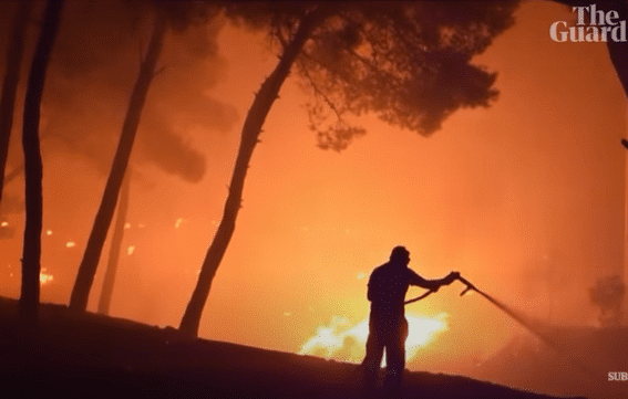 Grecka tragedia! Kraj w płomieniach, mieszkańcy i turyści są przerażeni